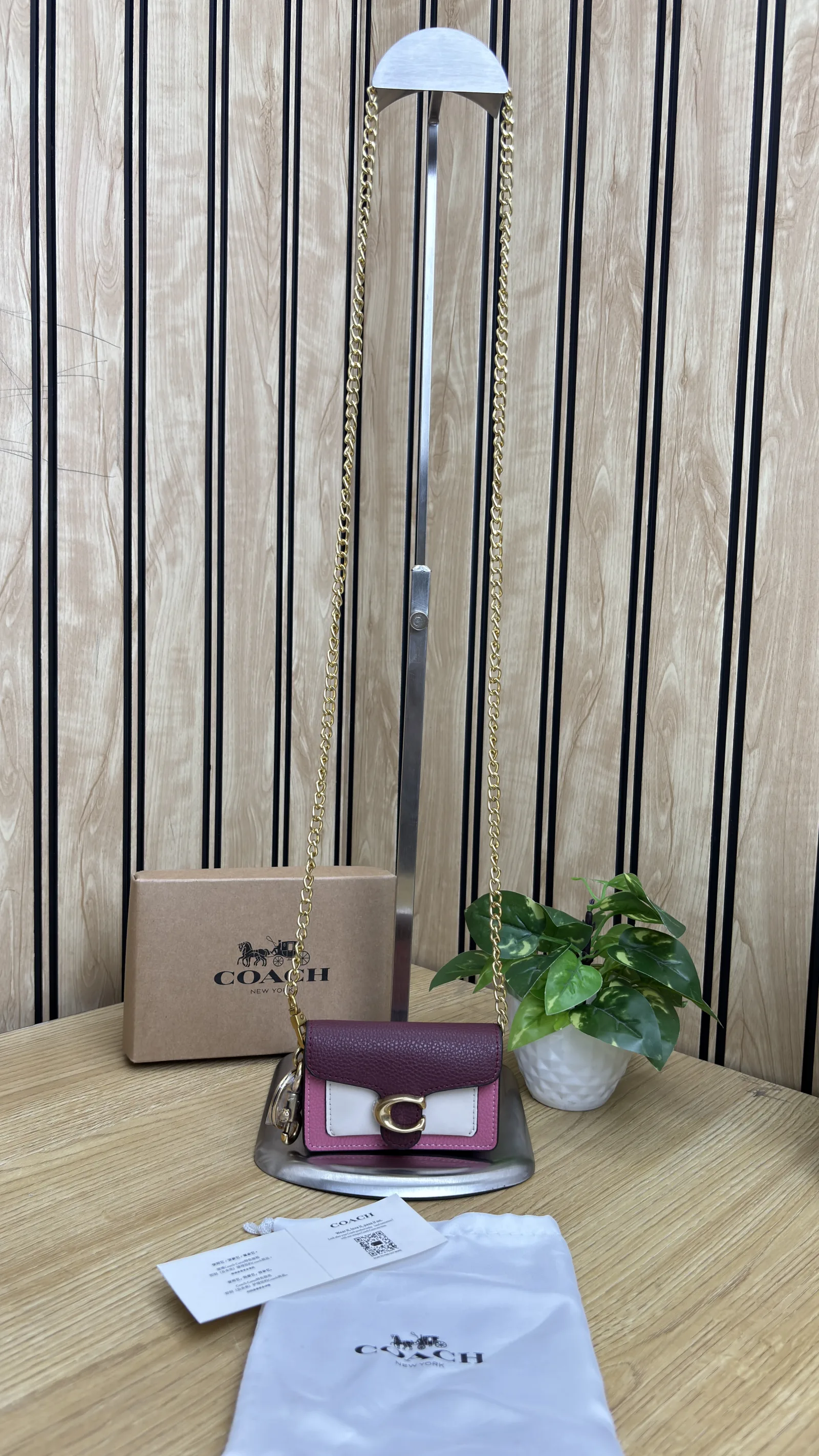 COACH TABBY MINI SLING /CHARM