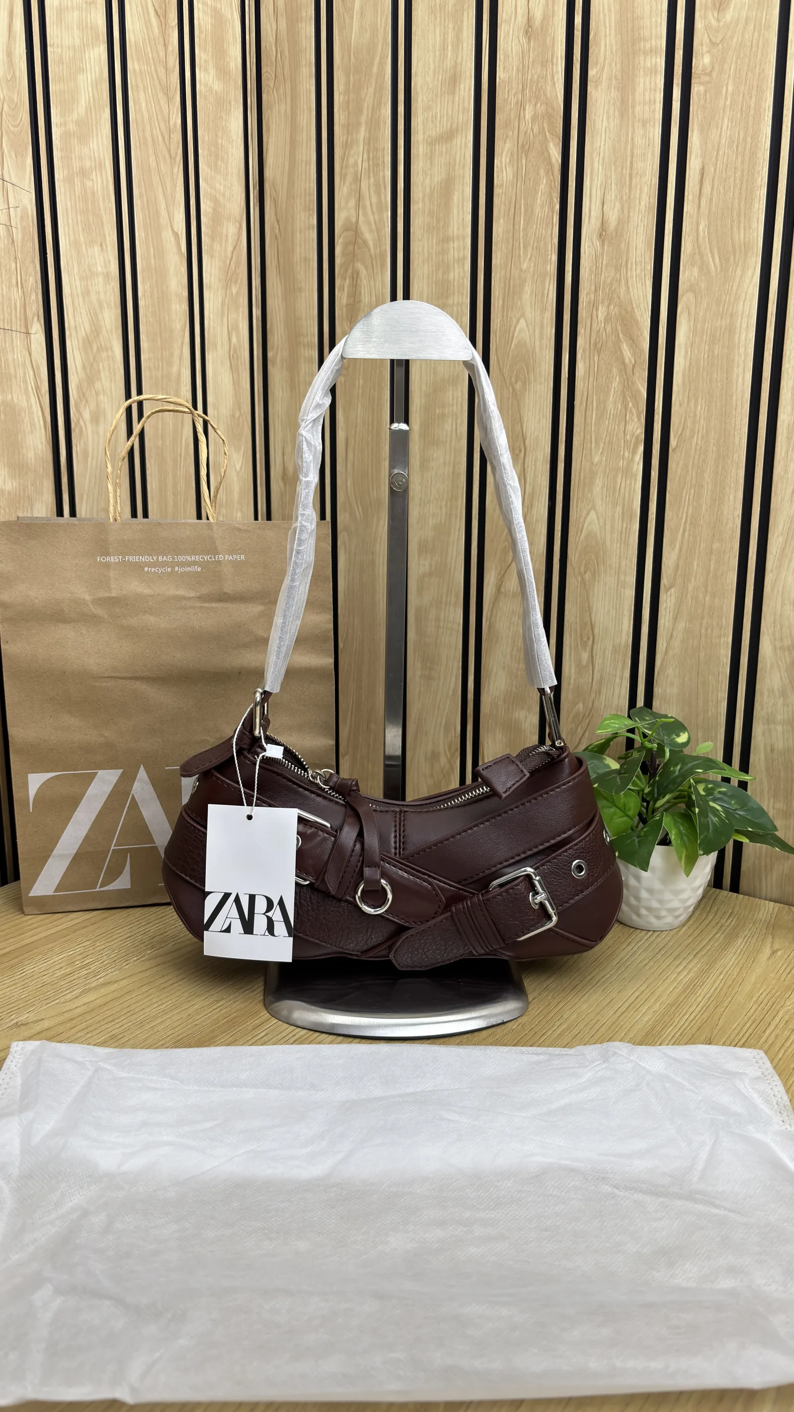 ZARA LEXI CROSS BUCKLE BAG