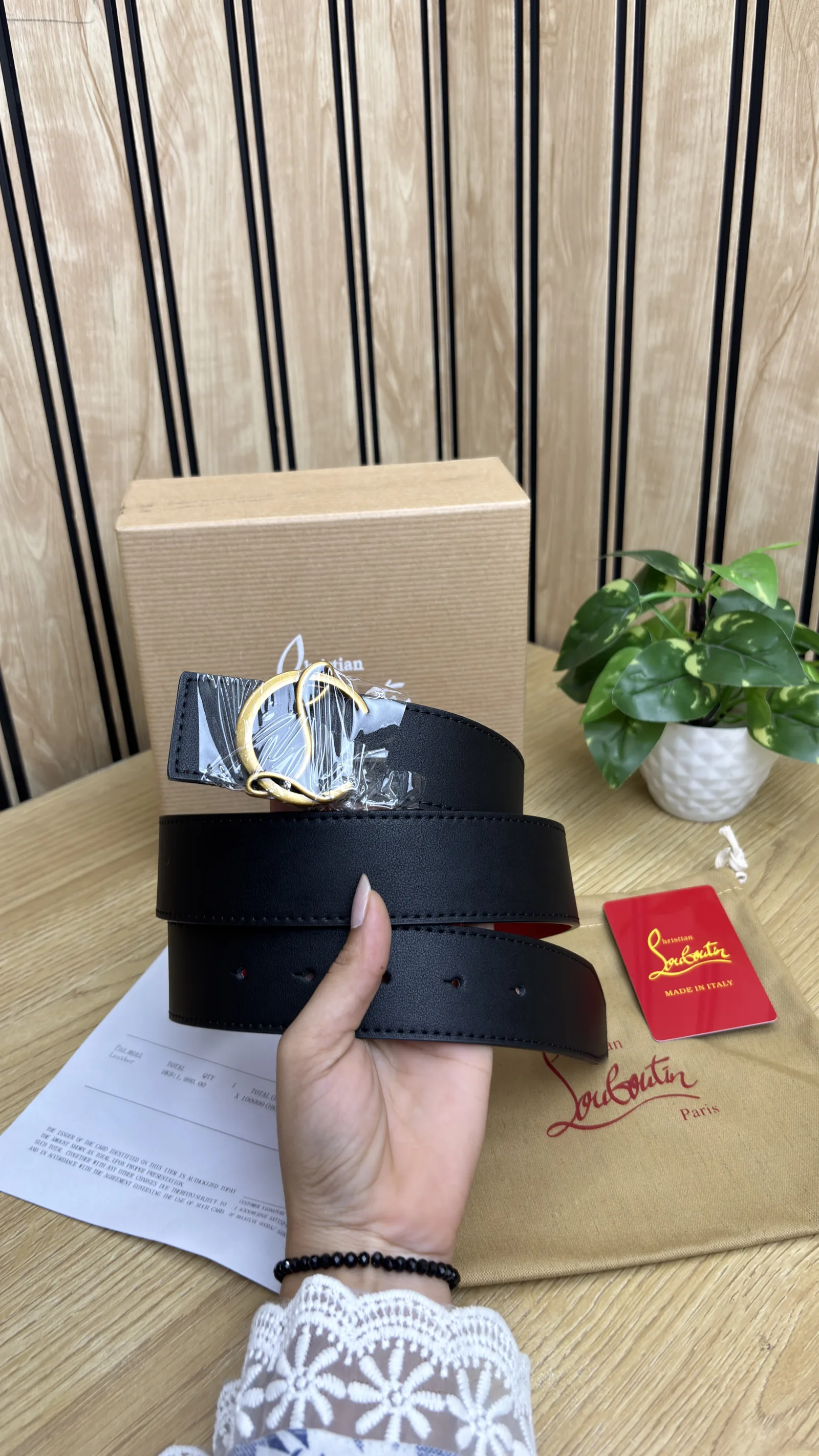 CHRISTIAN LOUBOUTIN BELT 0053